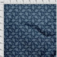 thumbnail image 4 of oneOone Cotton Flex Navy Blue Fabric Asian Paisley Craft Projects Decor Fabric Printed By The Yard 40 Inch Wide, 4 of 4