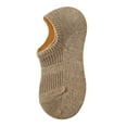 thumbnail image 3 of opolski 1 Pair Women Boat Socks Low-cut Shallow Japanese Style Solid Color High Elasticity Anti-slip Thickened Soft Sweat-absorption Anti-shrink Sports Short Invisible Socks Khaki, 3 of 8