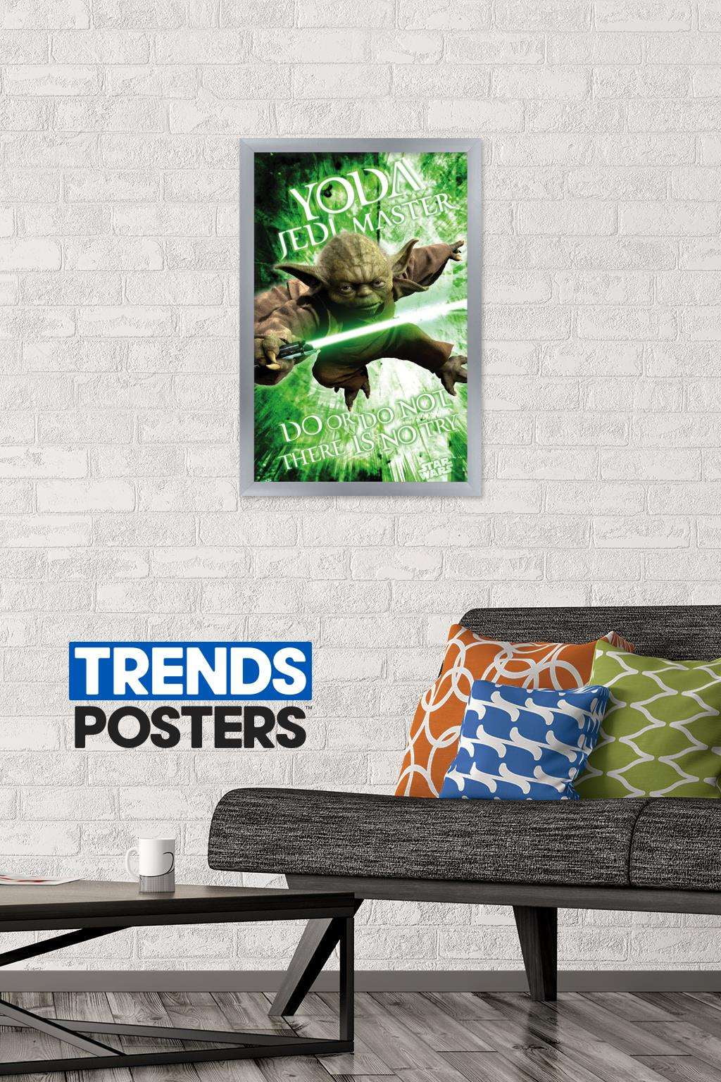 Star Wars: Saga - Yoda Wall Poster, 14.725" x 22.375", Framed