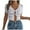 White, variant on Ediodpoh Summer Lace up Hollowed Out Short Sleeved Knitted Cardigan for Women Navel Sun Shirt White M