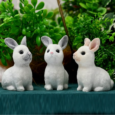 

Mightlink Plant Pendant Environmentally Friendly Fine Workmanship Decorative Bunny Shape with Silky Bow Easter Decoration Hanging Artificial Wall Plant Wreath Pendant for Home