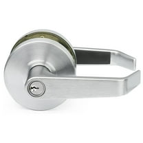 Lawrence Hardware Heavy-Duty Lock Set Cylindrical Grade 2 Door Lever with Key Lock, Chrome Entrance Keyed Alike 2 3/4"