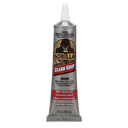 Gorilla Clear Grip Contact Adhesive 3 oz. Crystal Clear (8040002)