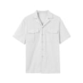 thumbnail image 4 of DYMADE Men Casual Button Up Short Sleeve Shirt Pockets Shorts Outfit Suits, 4 of 5