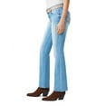 thumbnail image 4 of Juniors' WallFlower Luscious Curvy Insta Stretch Mid-Rise Slim Belted Bootcut Color: White Size: 3, 4 of 4