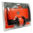 thumbnail image 2 of Chapa De Seguridad Cerradura Alfaloc  Manija Negro Mate Para Baño Redonda De Lujo De Lujo, 2 of 2