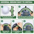 thumbnail image 4 of Ibicboc 12 piezas de cintas absorbentes para casco de seguridad, reutilizables, color vainilla, 4 of 7