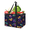 Multicolor 1, variant on Mardi Gras Funky Masks Reusable Grocery Bags, Foldable Reusable Shopping Bags, Purple Gold Green Collapsible Tote Bag with Reinforced Handles for Kitchen, Picnic