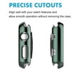thumbnail image 6 of Apple Watch Hard Cases for Apple Watch Series 3 Series 2, Takfox Full Coverage Bumper with Ultra-Thin Scratch Resistant HD Tempered Glass Screen Protector Compatible with iWatch 38mm Dark Green, 6 of 8