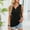 Black, variant on Black Tank Tops Women V Neck Double Lined Shirts Summer Solid Womens Tank Tops 2XL