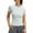 Z332-Sky Blue, variant on Ichuanyi Workout Tops for Women Short Sleeve Athletic Tee Slim Cutting Summer Running Gym Fitness Yoga Sports T-Shirt