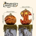 thumbnail image 2 of Halloween Pumpkin Lighting Decor  2023 New Scary Pumpkin with Extendable Talking Mouth  Auto Recovery Halloween Pumpkin Head for Indoor Outdoor Decorations (With Light), 2 of 7