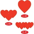 thumbnail image 2 of PMU Valentine’s Day Printed Cardstock 4in - 12in Red Paper Heart Cut Outs 9pcs per Pack Valentine's Day Decorations Pkg/3, 2 of 6