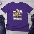 thumbnail image 5 of Minnesota Football "I Bleed Purple and Gold - GO Minnesota!" Purple T-Shirt, 5 of 5