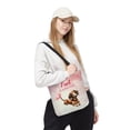 thumbnail image 2 of Every Fart is Love Note Dachshund Guilty Face Happy Valentine's All Over Print 3D Canvas Tote Bag Wiener Dog Lover Gifts Idea Reusable Handbag - 01016, 2 of 5