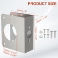 thumbnail image 2 of Placa de Refuerzo para Puerta Uxcell para Reparación y Refuerzo de Puertas 1 Juego para Puerta de 1-3/4" de Grosor Tamaño de 4-1/2" Plata, 2 of 6