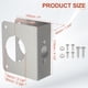 thumbnail image 2 of Placa de Refuerzo para Puerta Uxcell para Reparación y Refuerzo de Puertas 1 Juego para Puerta de 1-3/4" de Grosor Tamaño de 4-1/2" Plata, 2 of 6