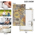 thumbnail image 3 of SKYSONIC Hand Towels Vintage Style Floral Patterned 2 PCS, Cotton Bath Towel for Drying Face Hands Body ,Absorbent Lightweight Towels for Bathroom Ktichen Travel Gym, 16"x28", 3 of 7