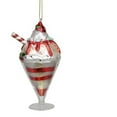thumbnail image 2 of Northlight 5.25" Vanilla and Chocolate Ice Cream Sundae Glass Christmas Ornament, 2 of 2