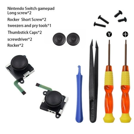 Rocking Chair Repair Parts 3D Joystick For Nintendo Switch Joy-Con Controller Repair Parts Rocker Replacement With Tools ()