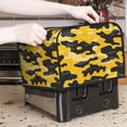 thumbnail image 7 of Toasting Machine Cover 4 Pieces 12.4×10.6×8.3in Dust-Proof Explosion-Proof Waterproof And Wear-Resistant Hollow Bottom Vector Camouflage Pattern Yellow_3, 7 of 7