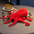 thumbnail image 2 of Juguete de peluche de pulpo realista, muñeco de Animal del océano, almohada de tiro, regalo de compañero divertido, 2 of 4