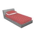 thumbnail image 2 of Ambesonne Colorful Fitted Sheet & Pillow Sham Set, Geometric Triangle Pattern, Twin, Multicolor, 2 of 2