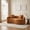 Orange, variant on Sailvan S-Curved Chenille Sofa Loveseat, Dual-Depth, No Assembly, Compact for Small Spaces