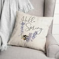 thumbnail image 3 of Creative Products Hello Spring Bee 18 x 18 Spun Poly Pillow, 3 of 3