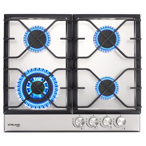 GASLAND Cuisinière à Gaz Convertible 24 Pouces 4 Brûleurs NG/LPG
