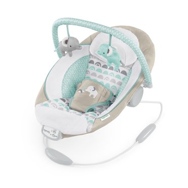 Bright Starts Spinnin Safari Vibrating Baby Bouncer Walmart Com