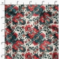 thumbnail image 2 of Soimoi Cotton Cambric Red Fabric By the Yard - 42 Inch Wide - Florals Print Fabric - Elegant and Timeless Patterns for Fashion and Home Decor Printed Fabric, 2 of 6