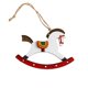 thumbnail image 1 of Mini adorno navideño de resina con forma de caballo: material de madera, diseño intrincado, coleccionable duradero, versátil para exhibir en el árbol de Navidad o la repisa de la chimenea, regalo..., 1 of 6