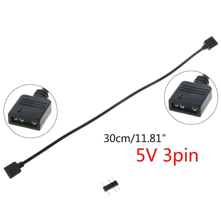 5V3Pin Interface Transfer Extension Cable RGB Splitter for A-SUS MSI  Motherboard 