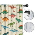 thumbnail image 4 of Blackout Kids Curtains,Beige Colorful Dinosaurs Pattern Childrens Insulated Curtains Set Of 2,Bedroom Essentials,Toddler Room Decor 52"x84", 4 of 5