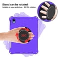 thumbnail image 6 of Allytech Case for iPad 10th Gen 10.9 Inch 2022, Heavy Duty Silicone Protective Cover with Pen Holder + Adjustable Stand + Removable Shoulder Crossing Strap for iPad 10.9" A2696/A2757/A2777, Purple, 6 of 6