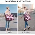 thumbnail image 5 of 22 Inch Oversized Travel Bag Lightweight Canvas Weekender Duffel with Multi Pockets, Animal Print, 5 of 5
