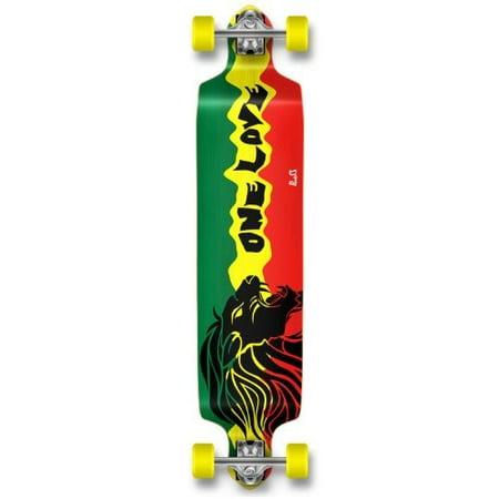 Professinal Speed Drop Down Complete Longboard Skateboard (Rasta