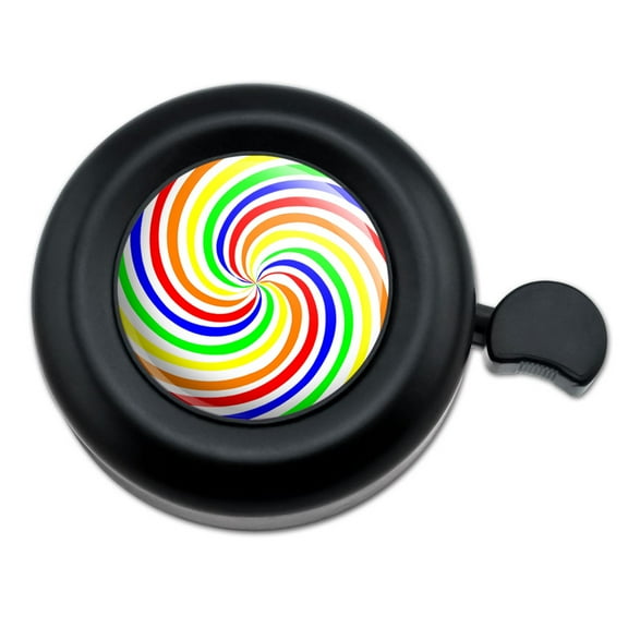 Rainbow Swirl Candy Bicycle Handlebar Bike Bell