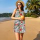 thumbnail image 3 of Fotbe Roses Mixed Zebra 1 Vestido de Verano sin Mangas para Mujer – Vestido Midi Línea A, Estilo Camiseta Floral, Vestido Playero Casual y Fluido, 3 of 7