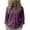 Purple, variant on Dgankt Women's Cotton Linen Blouse - Solid Color Loose Fit Long Sleeve V-Neck Button Front Embroidery Trim Breathable Lightweight Top for Women 25-65 Years Old, Lounge, Weekend S-2XL