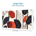 thumbnail image 2 of Sikiie Modern Abstract Leaf Pattern Mouse Pad, 16x29.5 Mousepad Desk Mat in Anti-Slip Rubber Mousepads Mat for Game Office Laptop Computer, 2 of 8