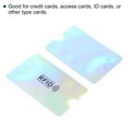 thumbnail image 4 of Uxcell Protector NFC Holder RFID Blocking Credit Card Sleeves Laser Silver, 20 pack, 4 of 5