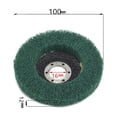 thumbnail image 2 of 1/5 / 10Pcs 4inch 100 mm Nylon Fiber Flap Pulido disco de la rueda 180 Grit for Angle Grinder for Madera Metal Buffing, 2 of 5
