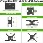 USX MOUNT Full Motion TV Wall Mount Bracket with Swivel Arm for 23 to 65 Inch TVs, Holds up to 77 lbs