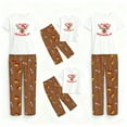 thumbnail image 3 of Family Christmas Pajamas Set Short Sleeve - Matching Holiday Santa Gingerbread Printed PJs , Man XL, 3 of 7