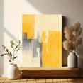 thumbnail image 6 of Ochre Leaf Sun Abstract Canvas Print Cafe Kitchen Home Wall Art, 6 of 8