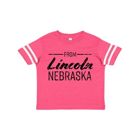 

Inktastic From Lincoln Nebraska in Black Distressed Text Gift Toddler Boy or Toddler Girl T-Shirt
