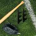 thumbnail image 1 of LIFKOME 1Pair Baseball Bat Display Rack Wall Mount Holder Black Density Saving Organizer, 1 of 8