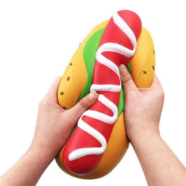 facefd Jumbo Lovely Hot Dog Super Slow Rising Toy Soft Squeezing Toy Stress Relief Toys For Kids Gift